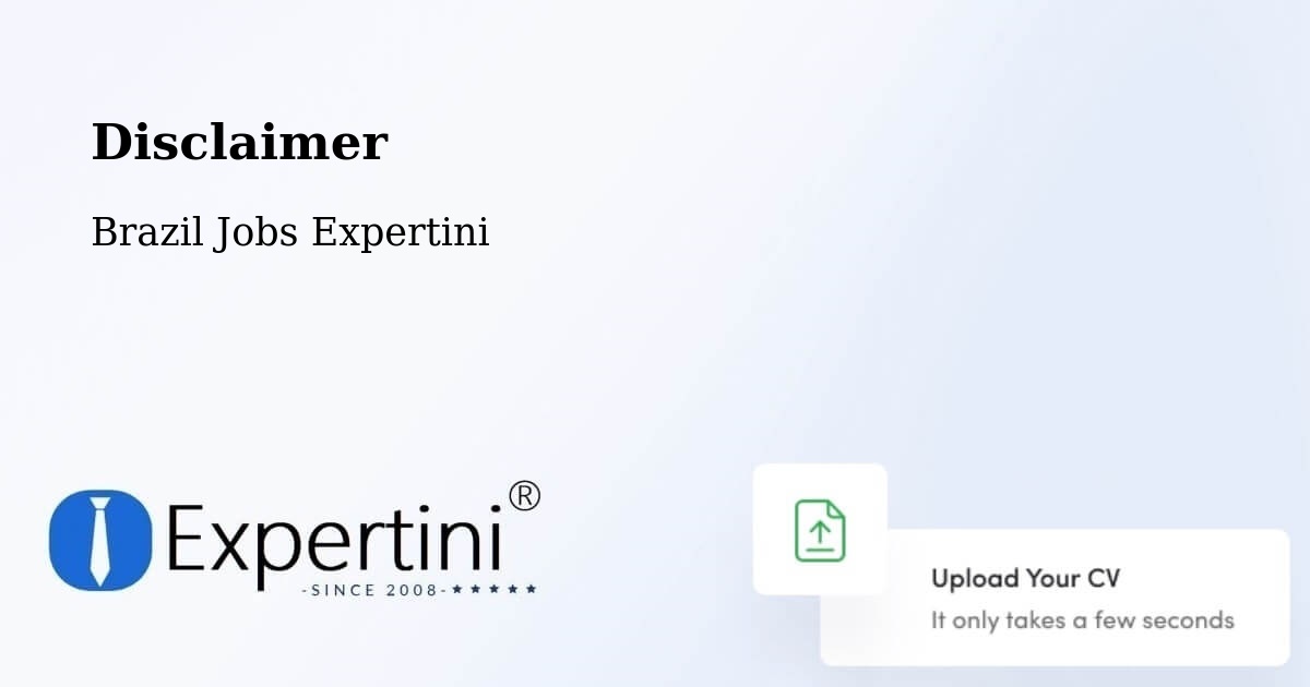 Disclaimer – Rio Branco - Brazil Jobs Expertini